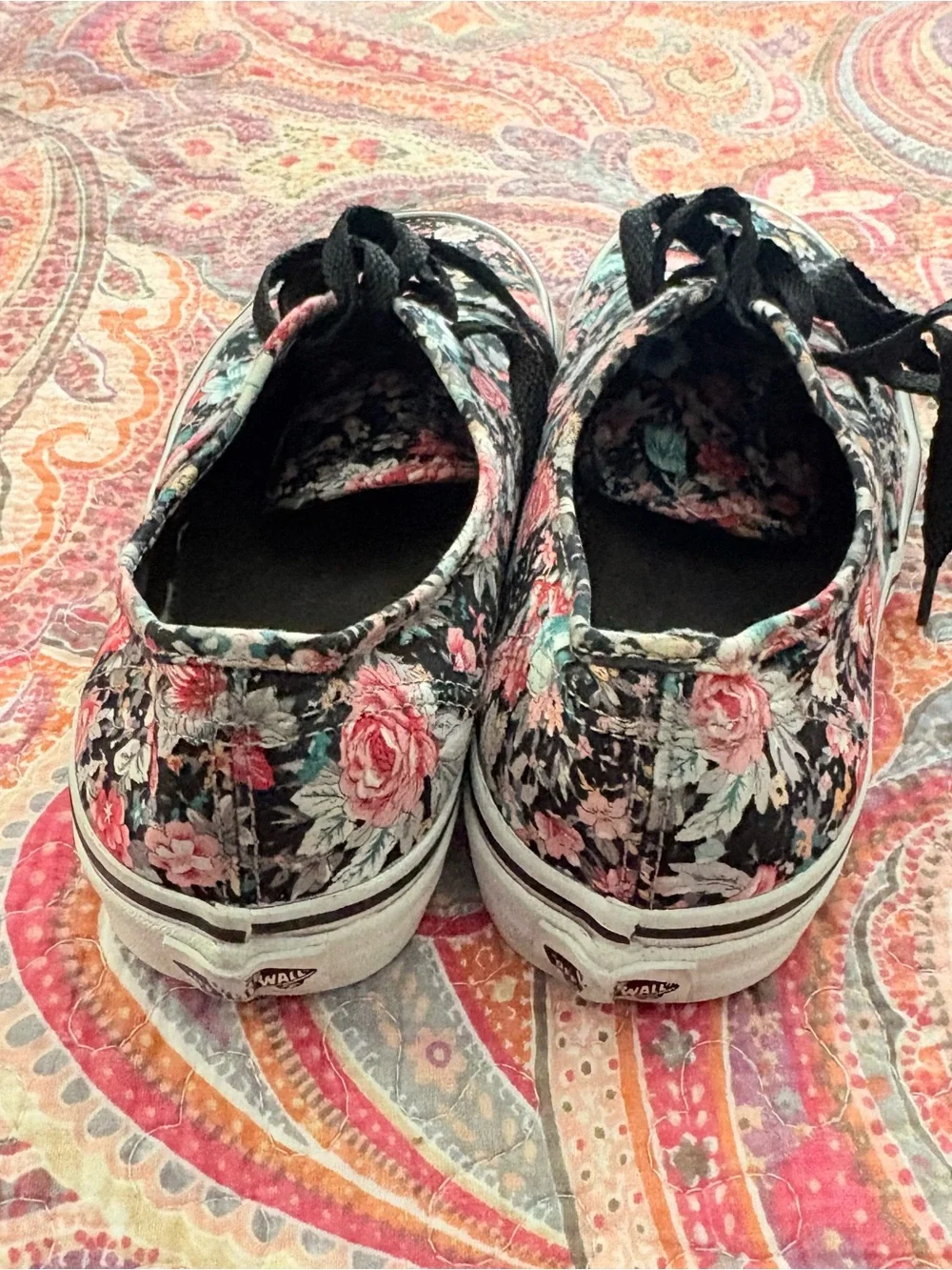 Vans Authentic Multi-Floral Canvas Sneakers Women’s Sz 8